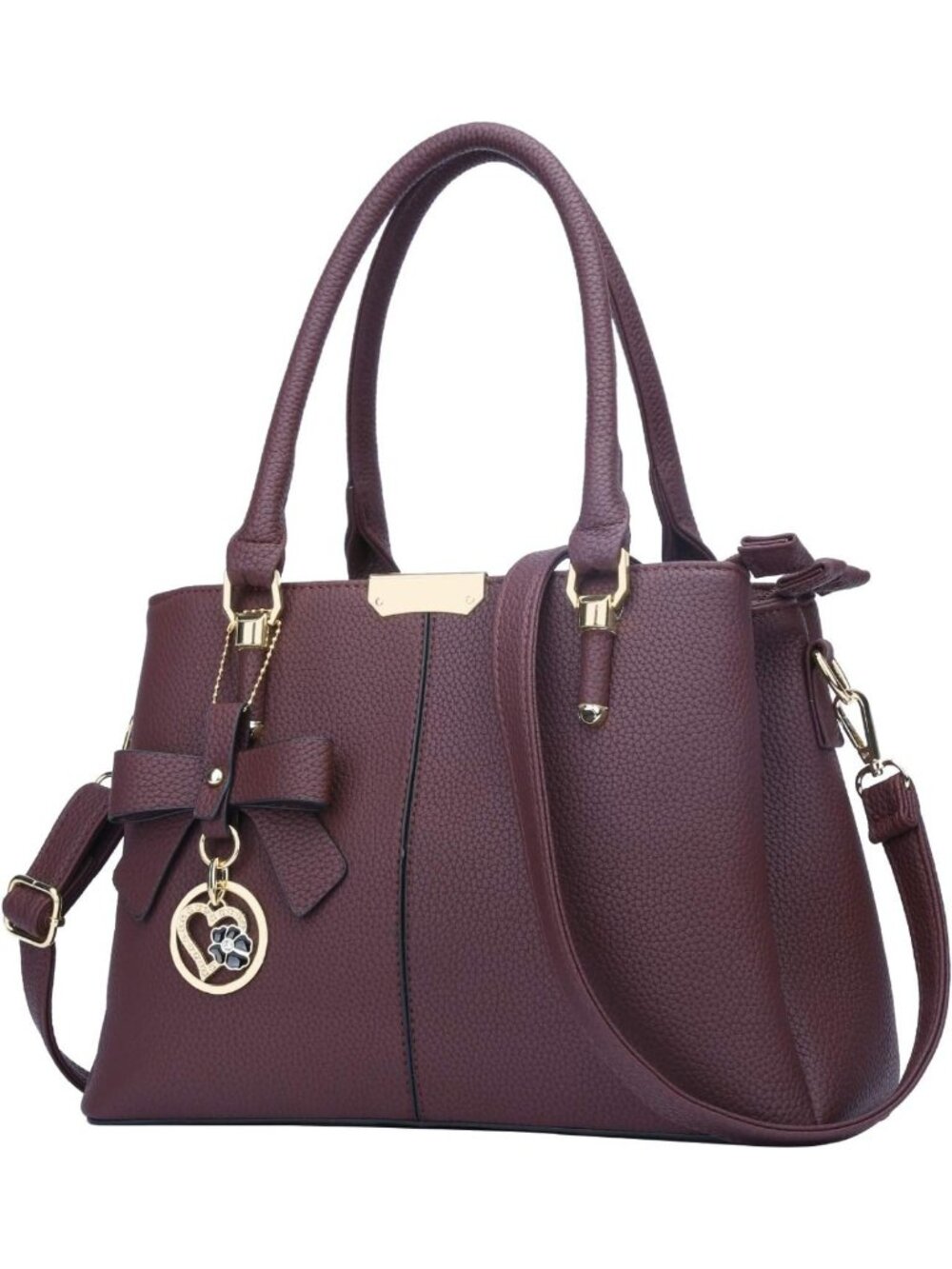 Stylish PU Leather Satchel Bag for Women | Chic Handbag & Purse with Top Handle